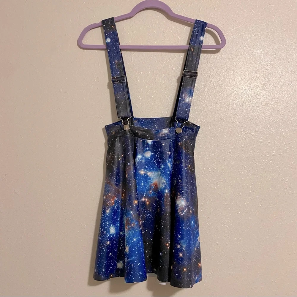 Blackmilk Galaxy Blue Pinafore Pocket Skirt - Picture 2 of 2